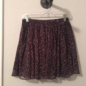 High Waist Flowy Skirt with Pockets